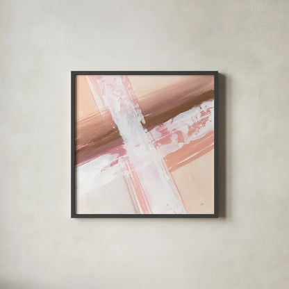 Woven III by Chris Paschke. Shown in a sleek black glass frame for a contemporary gallery look. Available as an archival giclee rolled canvas, fine art paper, or poster print. SKU 82447a.