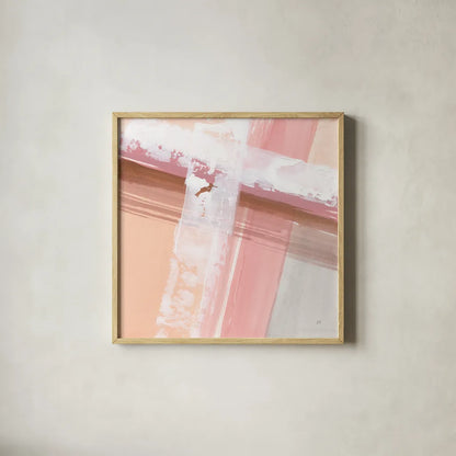 Woven IV by Chris Paschke. Shown in a natural wood glass frame for a timeless modern aesthetic. Available as an archival giclee rolled canvas, fine art paper, or poster print. SKU 82448a.