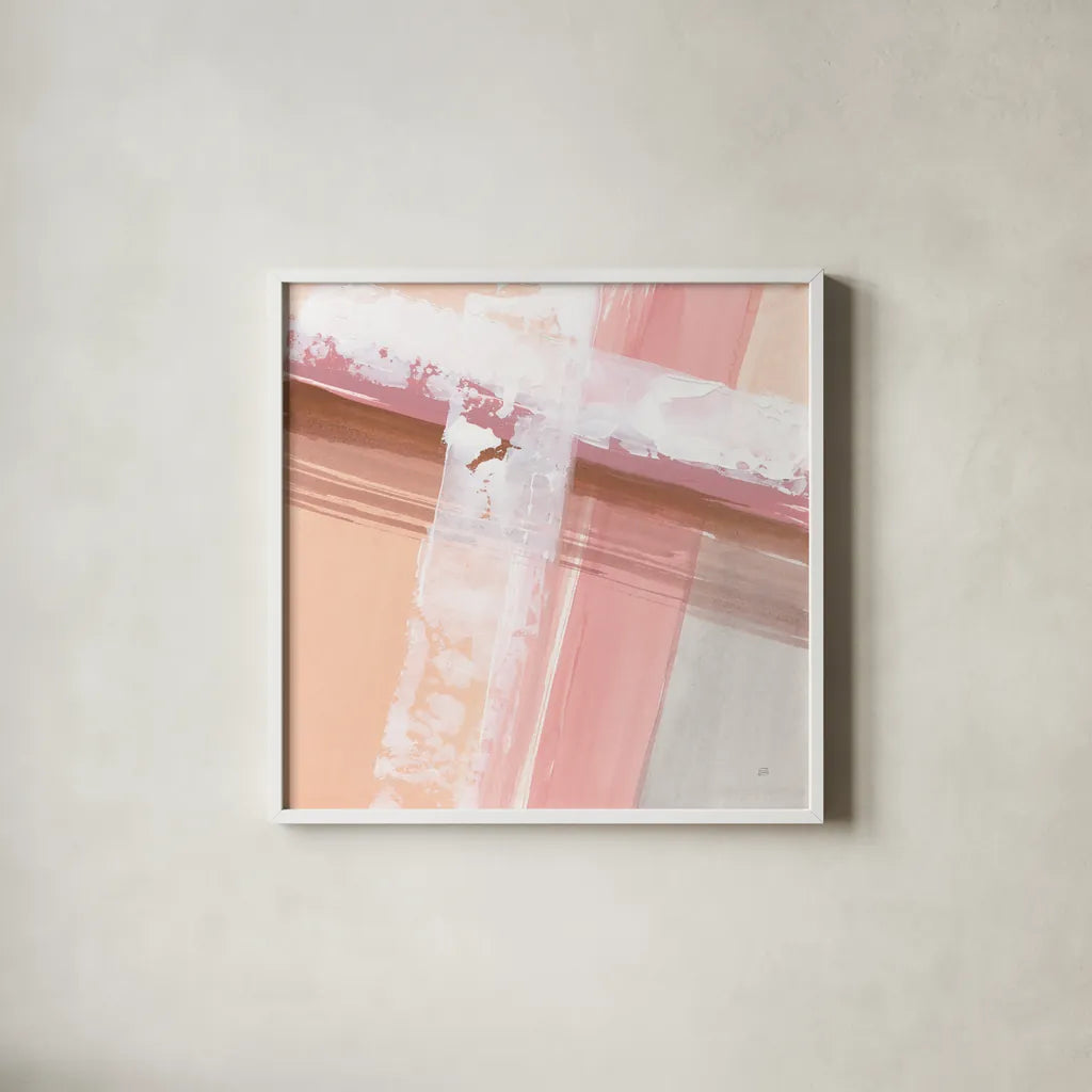 Woven IV by Chris Paschke. Shown in a crisp white glass frame for a clean and minimalist style. Available as an archival giclee rolled canvas, fine art paper, or poster print. SKU 82448a.