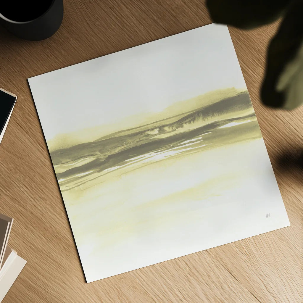 Yellow Tint Cassis I by Chris Paschke. Shown as a detailed flat fine art print, highlighting archival giclee quality. Available as an archival giclee rolled canvas, fine art paper, or poster print. SKU 74467a.