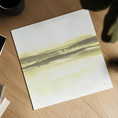 Yellow Tint Cassis I by Chris Paschke. Shown as a detailed flat fine art print, highlighting archival giclee quality. Available as an archival giclee rolled canvas, fine art paper, or poster print. SKU 74467a.