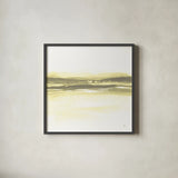 Yellow Tint Cassis I by Chris Paschke. Shown in a sleek black glass frame for a contemporary gallery look. Available as an archival giclee rolled canvas, fine art paper, or poster print. SKU 74467a.