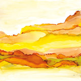 Yellowscape I by Chris Paschke. SKU 66754a. Archival Giclee Fine art print for wall decor.