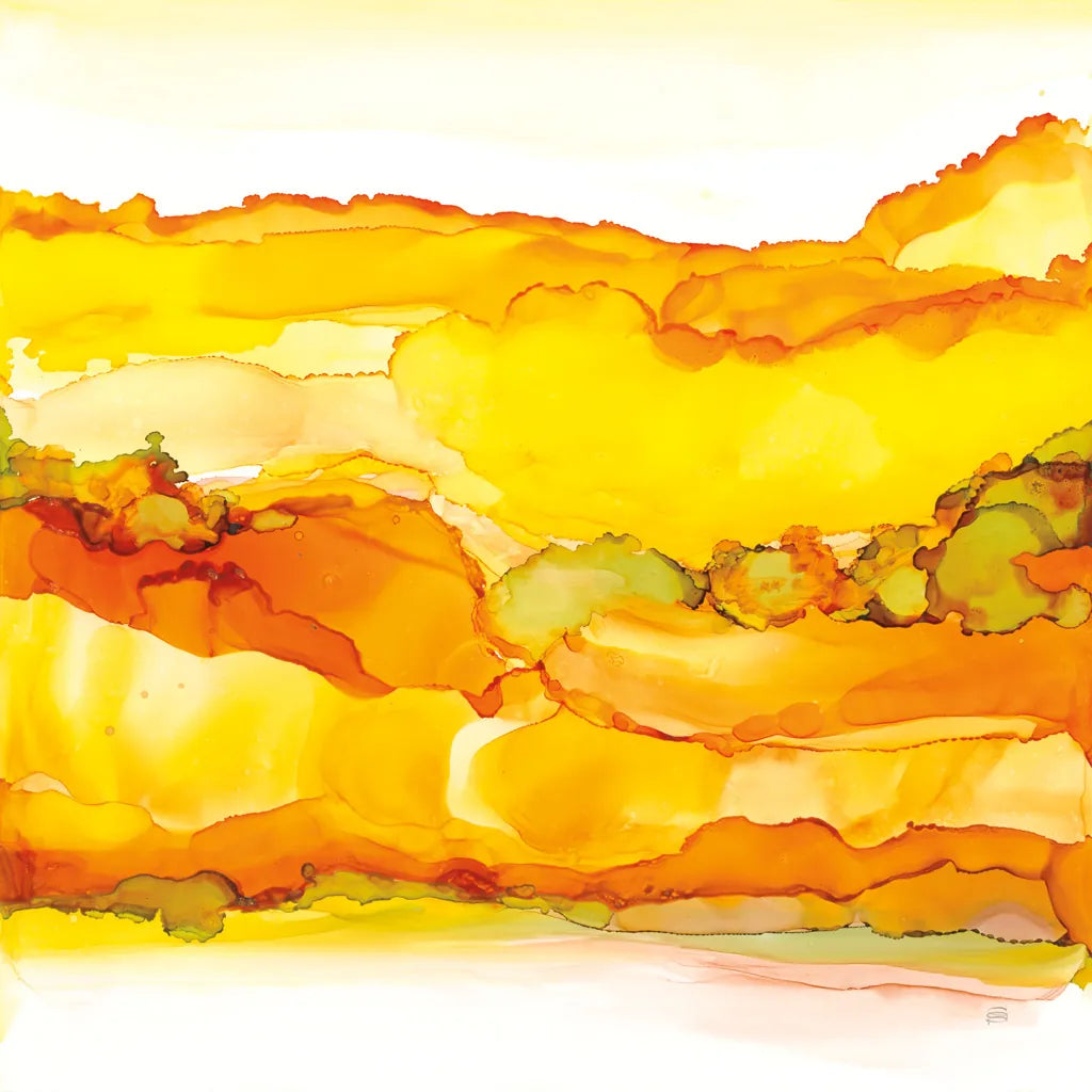 Yellowscape II by Chris Paschke. SKU 66755a. Archival Giclee Fine art print for wall decor.