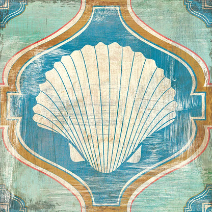 Bohemian Sea Tiles II by Cleonique Hilsaca. SKU 22935a. Archival Giclee Fine art print for wall decor.