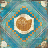 Bohemian Sea Tiles V by Cleonique Hilsaca. SKU 22938a. Archival Giclee Fine art print for wall decor.