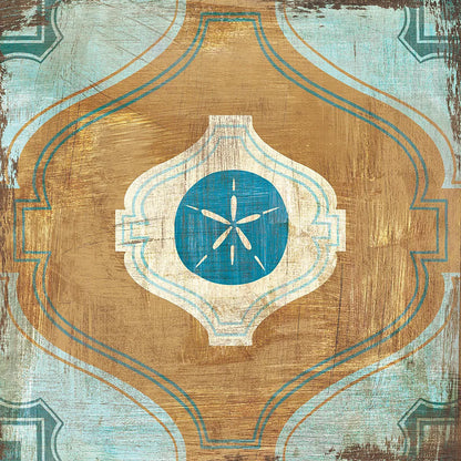 Bohemian Sea Tiles VII by Cleonique Hilsaca. SKU 22940a. Archival Giclee Fine art print for wall decor.