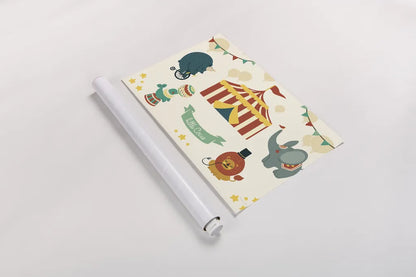 Little Circus by Cleonique Hilsaca. shown as a rolled paper print. Available as archival giclee rolled canvas, fine art paper, or poster print. SKU 38556i.