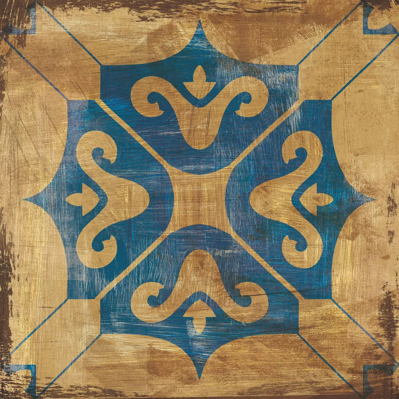 Moroccan Tiles Blue I by Cleonique Hilsaca. SKU 38566a. Archival Giclee Fine art print for wall decor.