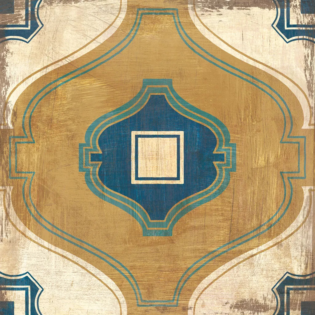 Moroccan Tiles Blue X by Cleonique Hilsaca. SKU 38575a. Archival Giclee Fine art print for wall decor.