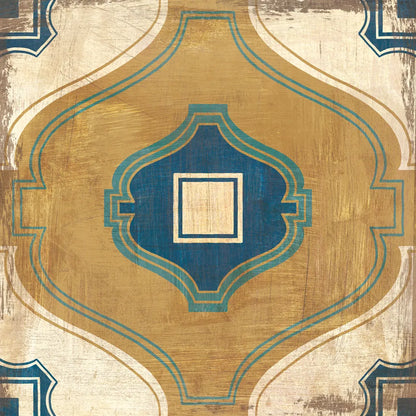 Moroccan Tiles Blue X by Cleonique Hilsaca. SKU 38575a. Archival Giclee Fine art print for wall decor.