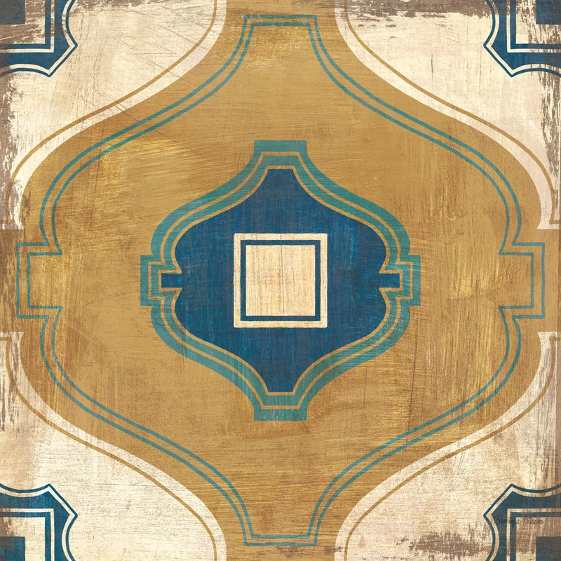 Moroccan Tiles Blue X by Cleonique Hilsaca. SKU 38575a. Archival Giclee Fine art print for wall decor.