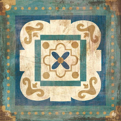 Moroccan Tiles Blue XII by Cleonique Hilsaca. SKU 38577a. Archival Giclee Fine art print for wall decor.