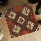 Moroccan Tiles Spice IV by Cleonique Hilsaca. Shown as a detailed flat fine art print, highlighting archival giclee quality. Available as an archival giclee rolled canvas, fine art paper, or poster print. SKU 38580a.