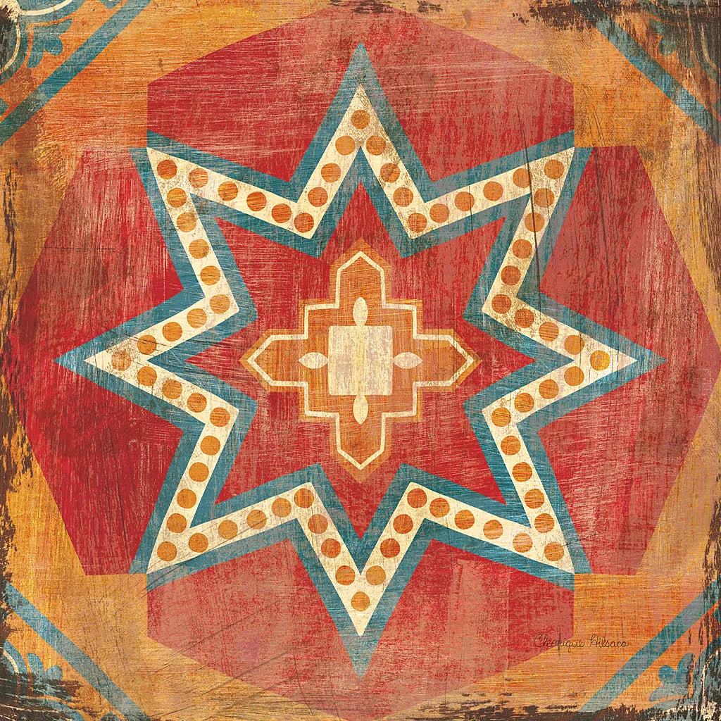 Moroccan Tiles VII by Cleonique Hilsaca. SKU 16179a. Archival Giclee Fine art print for wall decor.