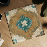 Moroccan Tiles X by Cleonique Hilsaca. Shown as a detailed flat fine art print, highlighting archival giclee quality. Available as an archival giclee rolled canvas, fine art paper, or poster print. SKU 16732a.