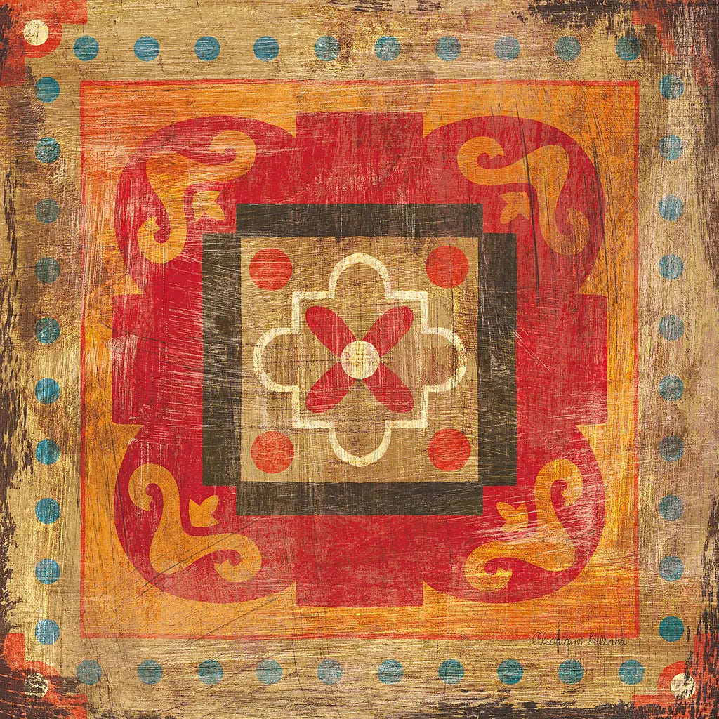 Moroccan Tiles XII by Cleonique Hilsaca. SKU 16184a. Archival Giclee Fine art print for wall decor.