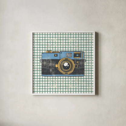 Wanderlust Capture the World No Words by Cleonique Hilsaca. Shown in a crisp white glass frame for a clean and minimalist style. Available as an archival giclee rolled canvas, fine art paper, or poster print. SKU 60990a.