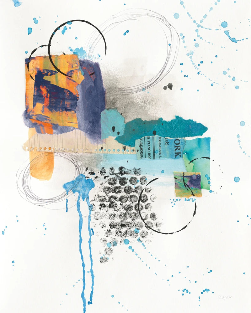 Abstract Skyline I Indigo by Courtney Prahl