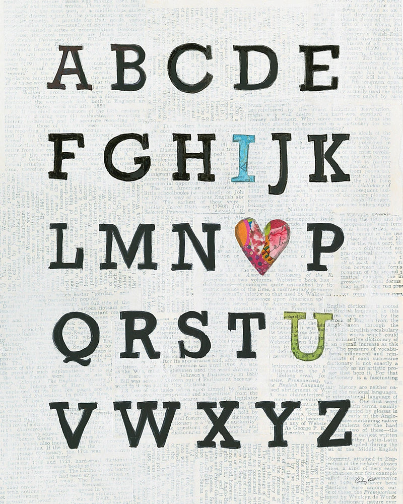 Alphabet on Print by Courtney Prahl