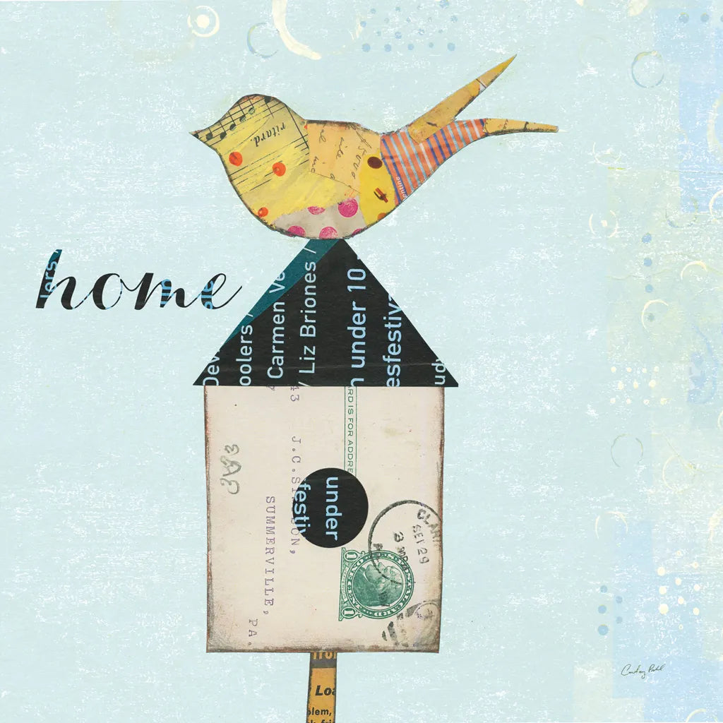 At Home II Home by Courtney Prahl. SKU 19332a. Archival Giclee Fine art print for wall decor.