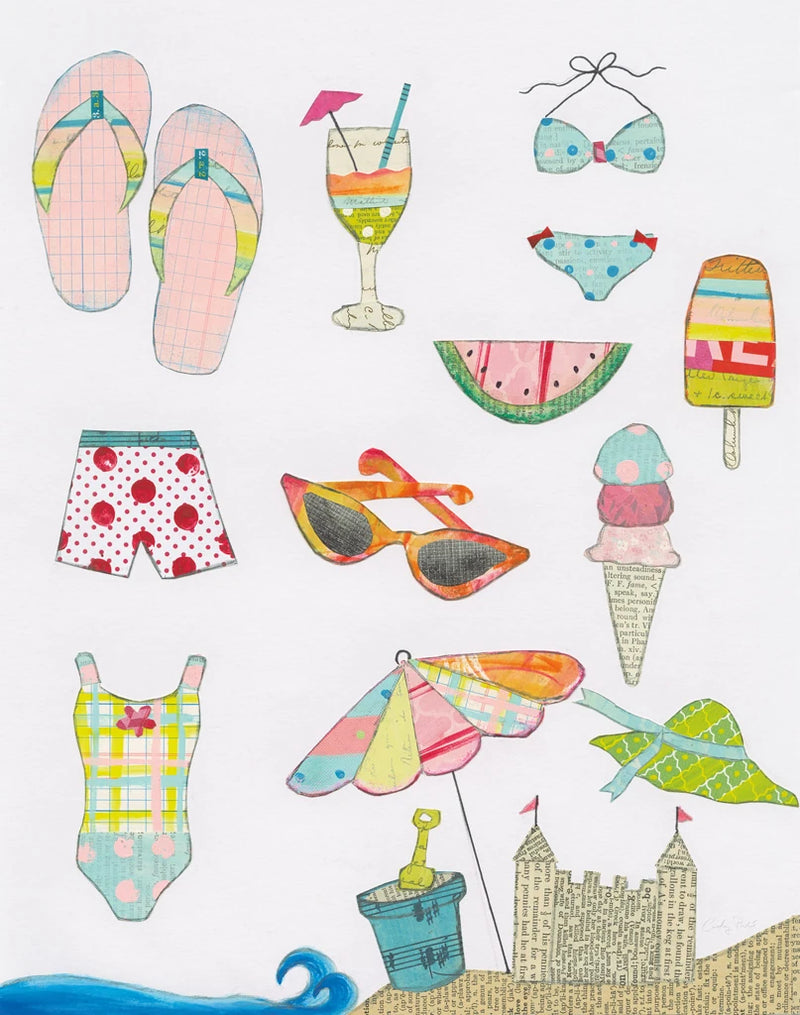 At the Beach I by Courtney Prahl