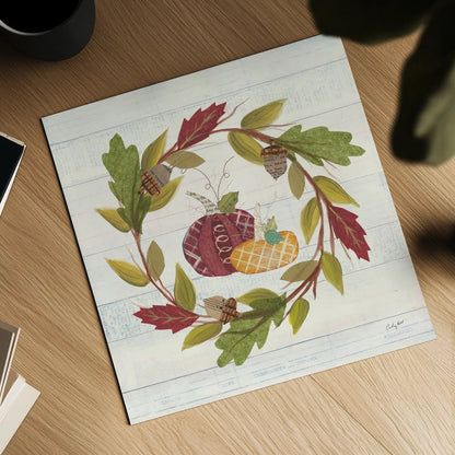 Autumn Bounty I by Courtney Prahl. Shown as a detailed flat fine art print, highlighting archival giclee quality. Available as an archival giclee rolled canvas, fine art paper, or poster print. SKU 38539a.