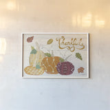 Autumn Bounty V by Courtney Prahl. shown as a paper print in a white frame. Available as a archival giclee rolled canvas, fine art paper, or poster print. SKU 38543i.