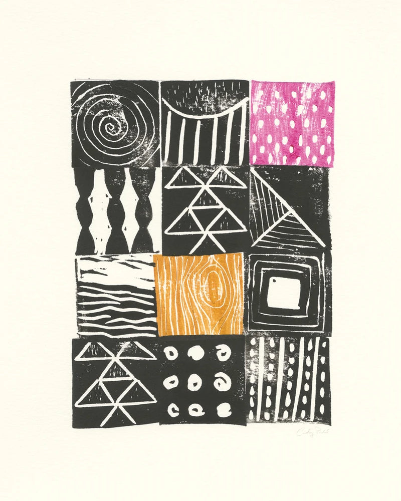 Block Print V by Courtney Prahl