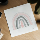 Boho Rainbow VII by Courtney Prahl. Shown as a detailed flat fine art print, highlighting archival giclee quality. Available as an archival giclee rolled canvas, fine art paper, or poster print. SKU 57819a.