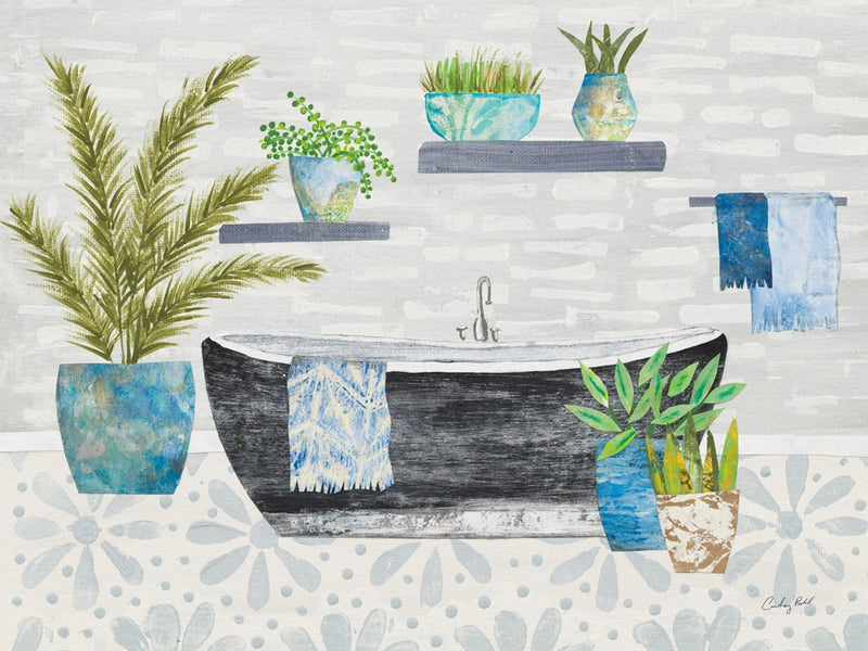 Botanical Bathroom I by Courtney Prahl