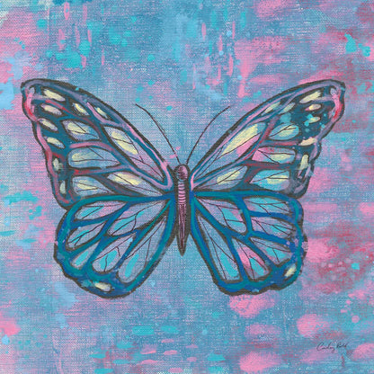 Bright Butterfly I by Courtney Prahl. SKU 89304a. Archival Giclee Fine art print for wall decor.