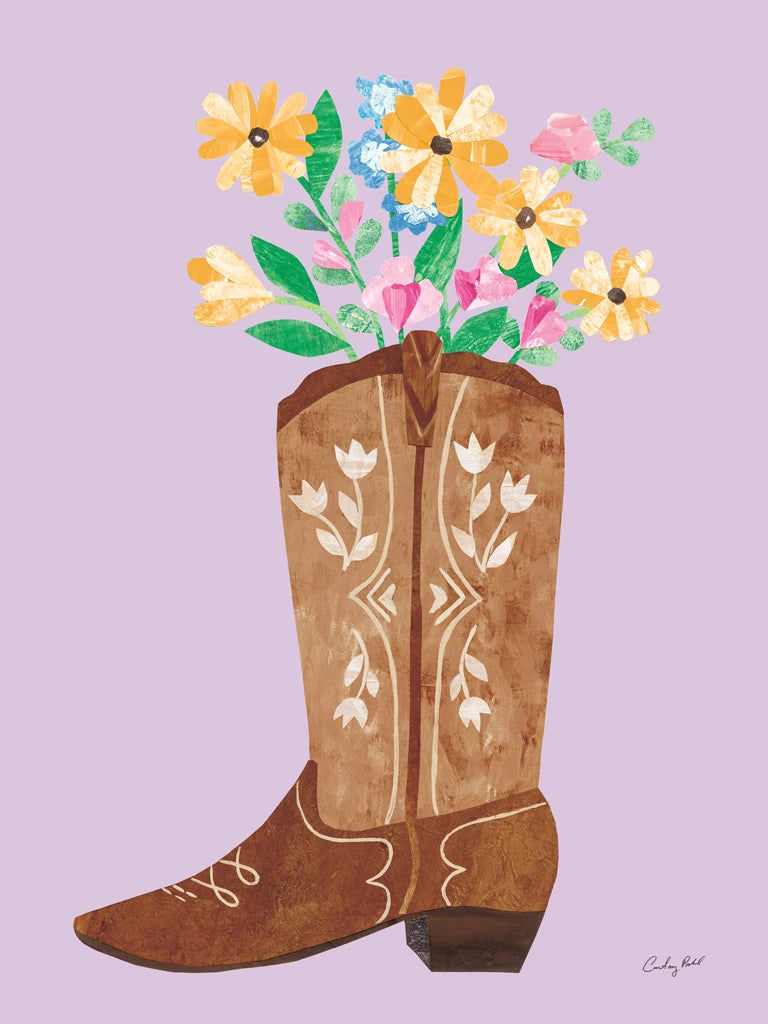 Bright Western Cowgirl Boot VI by Courtney Prahl