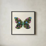 Butterfly Garden III by Courtney Prahl. Shown in a sleek black glass frame for a contemporary gallery look. Available as an archival giclee rolled canvas, fine art paper, or poster print. SKU 54370a.