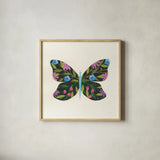 Butterfly Garden III by Courtney Prahl. Shown in a natural wood glass frame for a timeless modern aesthetic. Available as an archival giclee rolled canvas, fine art paper, or poster print. SKU 54370a.