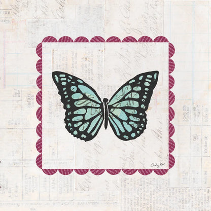 Butterfly Stamp Bright by Courtney Prahl. SKU 42869a. Archival Giclee Fine art print for wall decor.
