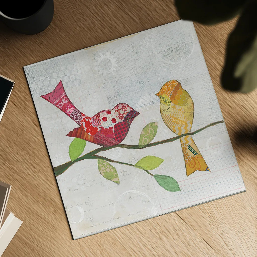 Catching Up II by Courtney Prahl. Shown as a detailed flat fine art print, highlighting archival giclee quality. Available as an archival giclee rolled canvas, fine art paper, or poster print. SKU 25203a.