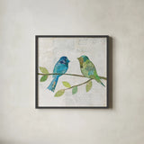Catching Up III by Courtney Prahl. Shown in a sleek black glass frame for a contemporary gallery look. Available as an archival giclee rolled canvas, fine art paper, or poster print. SKU 25204a.