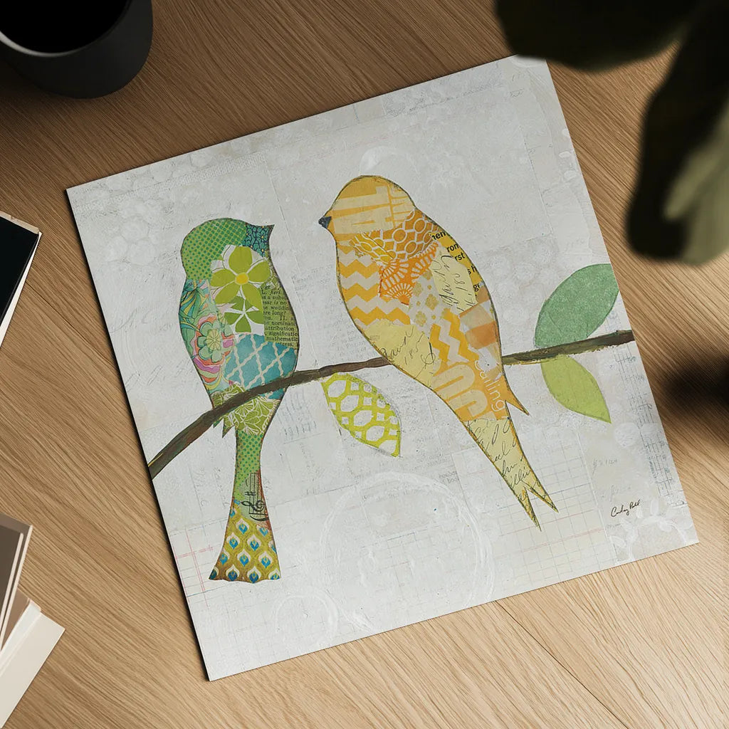 Catching Up IV by Courtney Prahl. Shown as a detailed flat fine art print, highlighting archival giclee quality. Available as an archival giclee rolled canvas, fine art paper, or poster print. SKU 25504a.