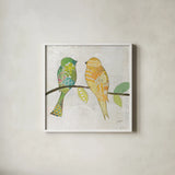 Catching Up IV by Courtney Prahl. Shown in a crisp white glass frame for a clean and minimalist style. Available as an archival giclee rolled canvas, fine art paper, or poster print. SKU 25504a.