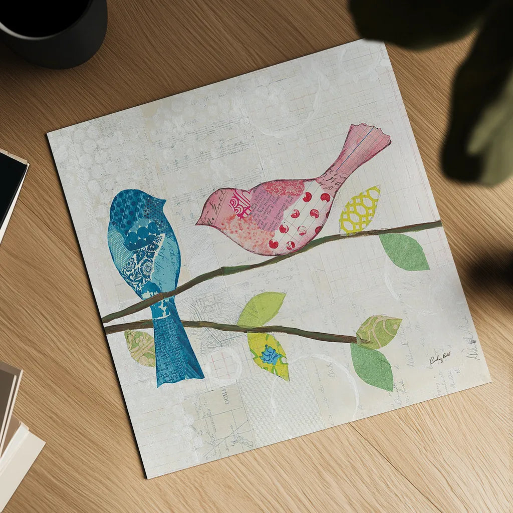 Catching Up V by Courtney Prahl. Shown as a detailed flat fine art print, highlighting archival giclee quality. Available as an archival giclee rolled canvas, fine art paper, or poster print. SKU 25505a.