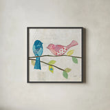 Catching Up V by Courtney Prahl. Shown in a sleek black glass frame for a contemporary gallery look. Available as an archival giclee rolled canvas, fine art paper, or poster print. SKU 25505a.