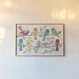 Catching Up VI by Courtney Prahl. shown as a paper print in a natural frame. Available as a archival giclee rolled canvas, fine art paper, or poster print. SKU 25789i.