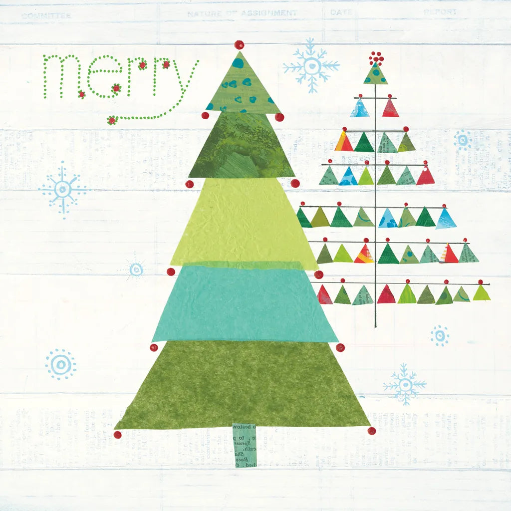 Christmas Patchwork I by Courtney Prahl. SKU 38466a. Archival Giclee Fine art print for wall decor.