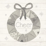 Christmas Patchwork III Neutral by Courtney Prahl. SKU 39813a. Archival Giclee Fine art print for wall decor.