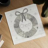 Christmas Patchwork III Neutral by Courtney Prahl. Shown as a detailed flat fine art print, highlighting archival giclee quality. Available as an archival giclee rolled canvas, fine art paper, or poster print. SKU 39813a.