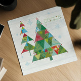 Christmas Patchwork IV by Courtney Prahl. Shown as a detailed flat fine art print, highlighting archival giclee quality. Available as an archival giclee rolled canvas, fine art paper, or poster print. SKU 38469a.