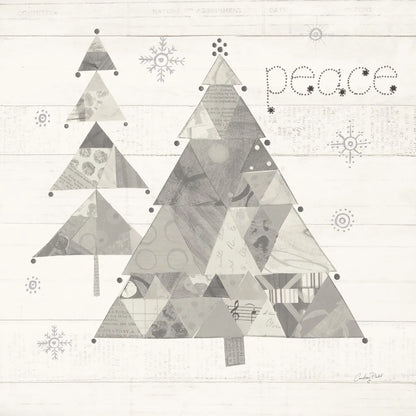 Christmas Patchwork IV Neutral by Courtney Prahl. SKU 39814a. Archival Giclee Fine art print for wall decor.