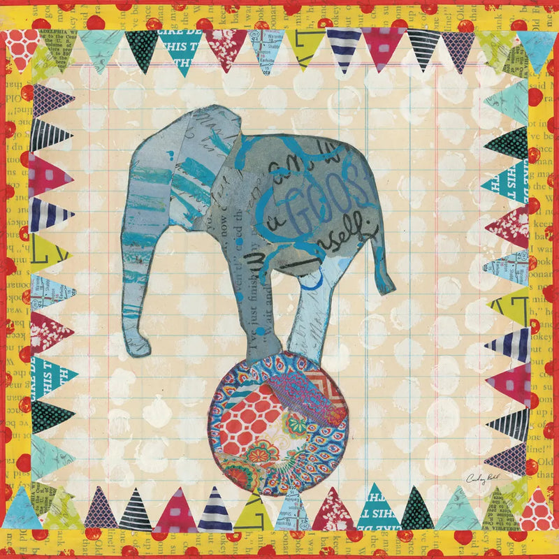 Circus Fun II by Courtney Prahl. SKU 34066a. Archival Giclee Fine art print for wall decor.