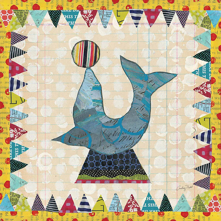 Circus Fun III by Courtney Prahl. SKU 34067a. Archival Giclee Fine art print for wall decor.